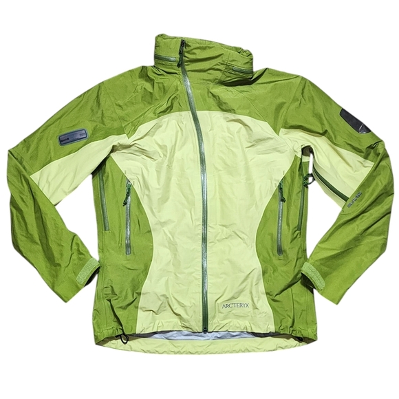 Arc'teryx Vintage 2000s Sidewinder Aloe Green Gortex Womens RECCO Jacket - Picture 1 of 16